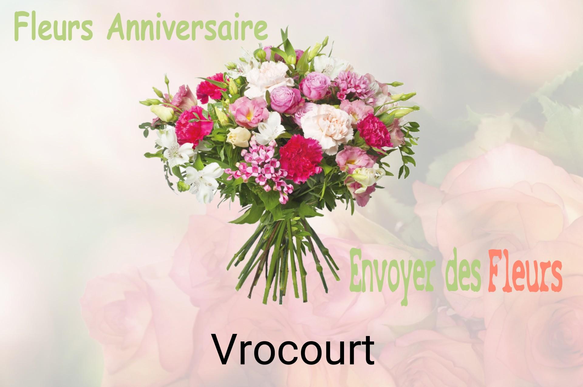 Bouquet de fleurs d’anniversaire livré à Vrocourt