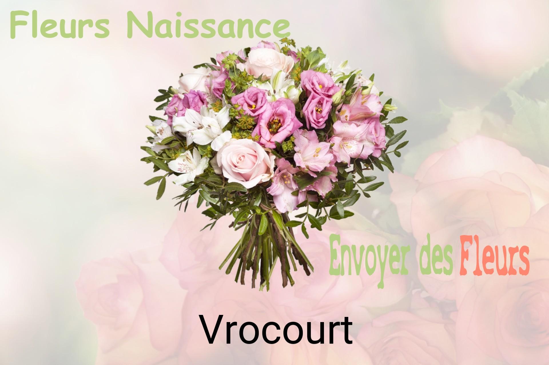 Bouquet de fleurs de naissance livré à Vrocourt